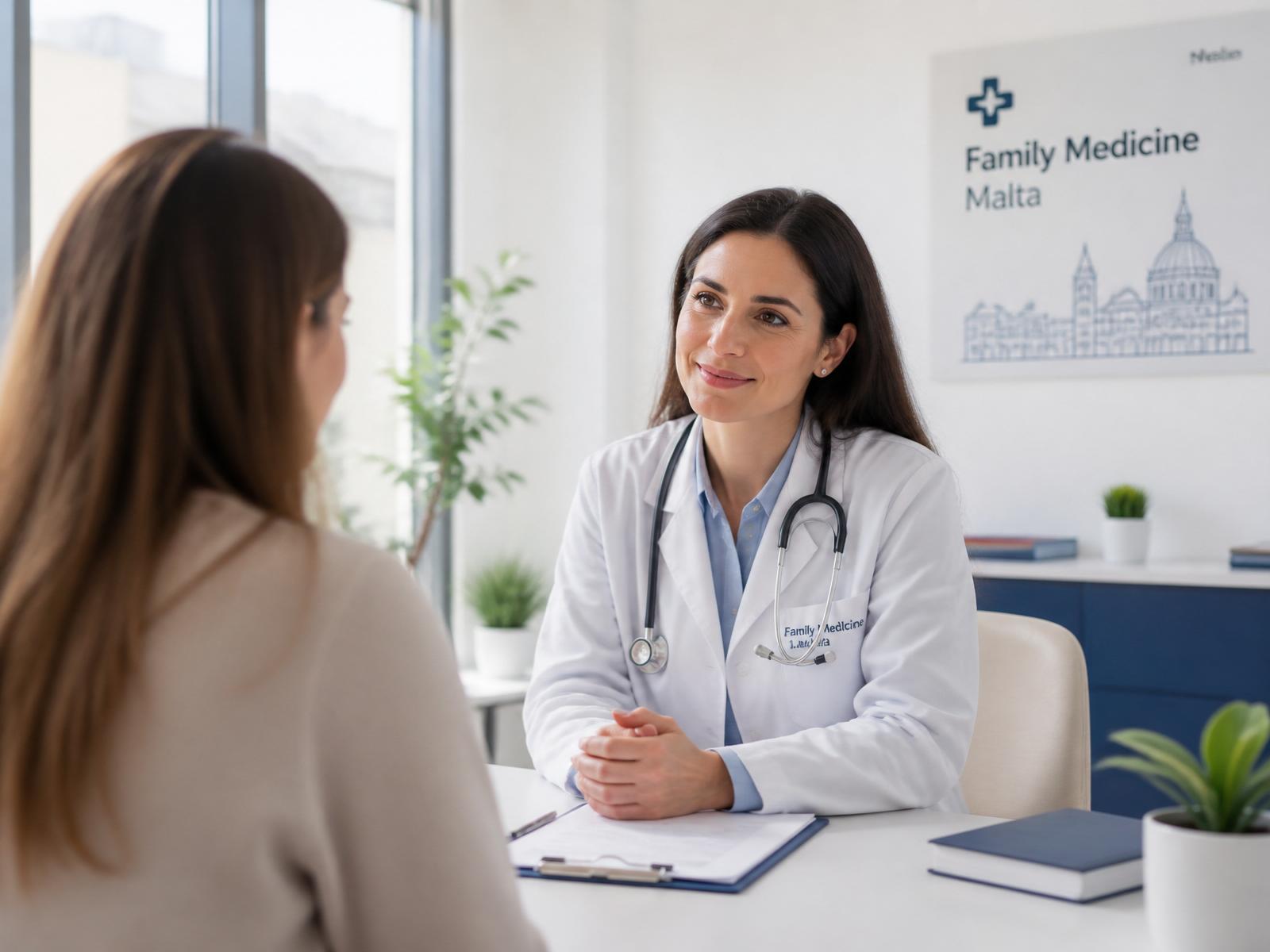 Family Medicine consultation at a KuraMed clinic in Malta